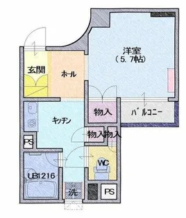 伊藤谷町ビル【5階】の間取り