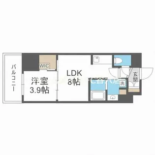 コンフォリア江坂【3階】の間取り
