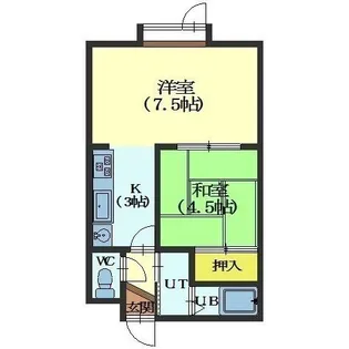 コーポKen【103号室】の間取り