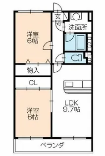 メゾンドクレアール【103号室】の間取り
