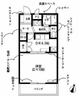 エクシード松山【205号室】の間取り
