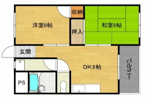 N court 我孫子【3階】の間取り