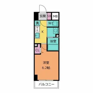 ラグゼナ上前津【3階】の間取り