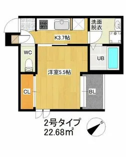 R-SMART香椎北【2階】の間取り