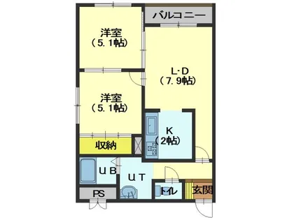 ル・ノール人見町【503号室】の間取り
