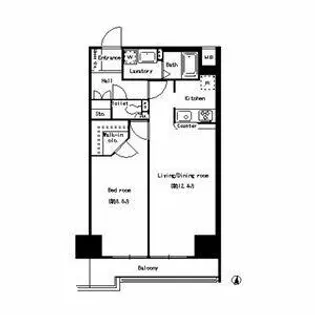 パークアクシス丸の内【12階】の間取り