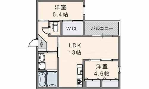 KOGI Residence 花園本町【301号室】の間取り