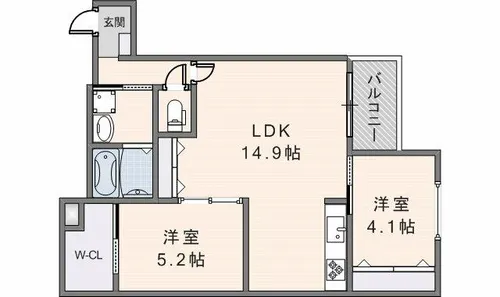KOGI Residence 花園本町【203号室】の間取り