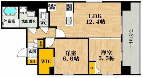 ふぁみーゆ夕陽ケ丘【10階】の間取り