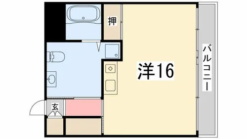 ハッピーエイジ土山【6階】の間取り
