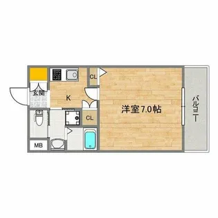ふぁみーゆ天王寺Ⅱ【204号室】の間取り