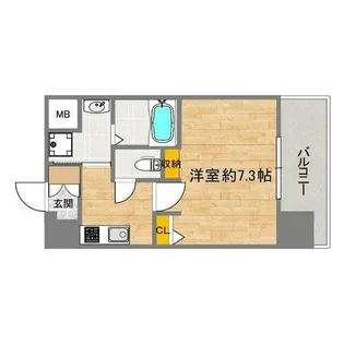 ふぁみーゆ天王寺Ⅱ【803号室】の間取り