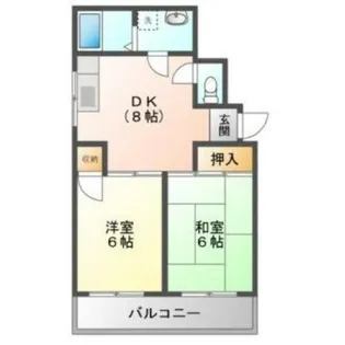 パークサイドHIRO【2階】の間取り
