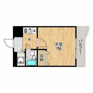 ビューライフ天神橋【2階】の間取り