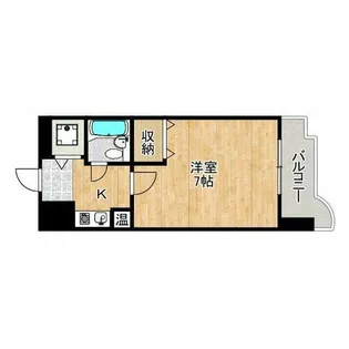 ビューライフ天神橋【8階】の間取り