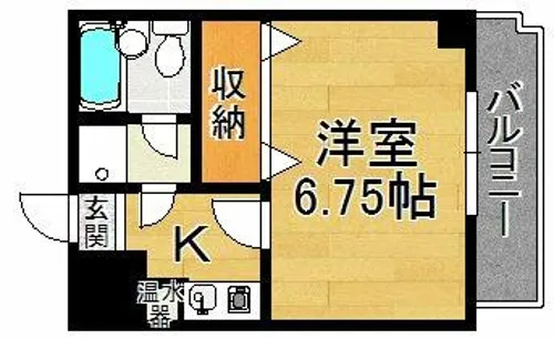 ビューライフ天神橋【3階】の間取り