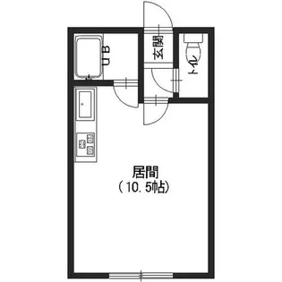 ルーベデンス川原弐号館【201号室】の間取り