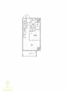 ゼニスレジデンス難波南【9階】の間取り
