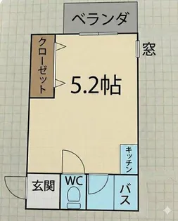 Mハウス【2D号室】の間取り