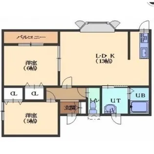 ハイツ昴【102号室】の間取り
