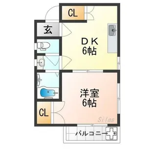 カステロレヴィパートⅢ【2階】の間取り