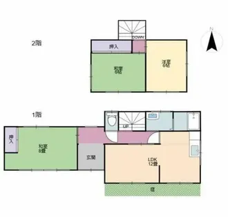 愛知県知多市巽が丘4丁目【一戸建】の間取り