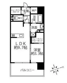 愛知県名古屋市西区花の木1丁目【マンション】の間取り