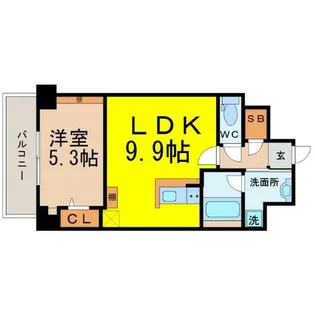 RESIDENCE丸の内七間町【10階】の間取り