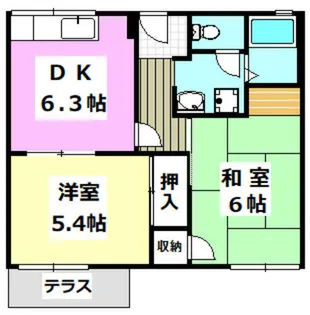 リーベンハイム【101号室】の間取り