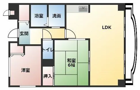 ドリーム菊水【4階】の間取り