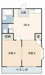タウニーK【201号室】の間取り
