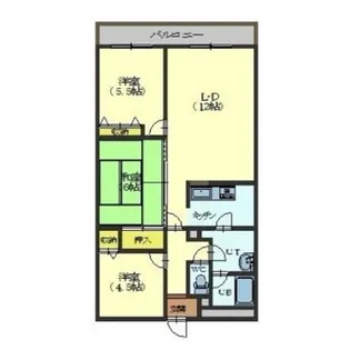 ドムス昭和【405号室】の間取り