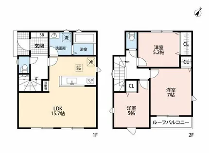 愛知県碧南市入船町7丁目【一戸建】の間取り