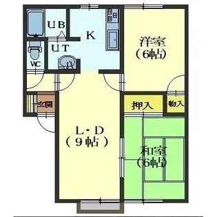 ケンパレスC棟【1階】の間取り