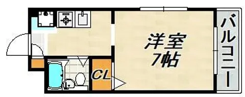 シンプルライフ鶯町【2階】の間取り