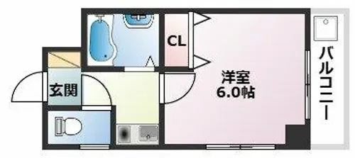 ルミエールUOZAKI【203号室】の間取り