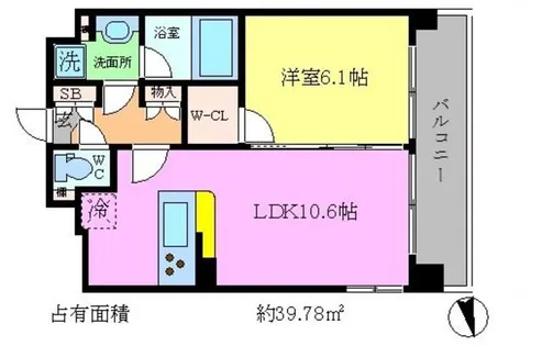 プレサンス京大前【4階】の間取り