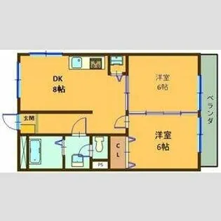 大栄マンション【301号室】の間取り