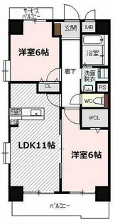 ボヌールレジデンス【4階】の間取り