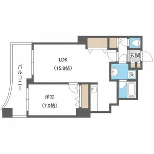 シティタワー円山神宮鳥居前【10階】の間取り