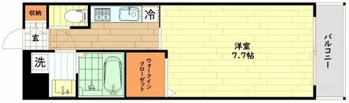 ミラージュパレス新梅田Rio【5階】の間取り