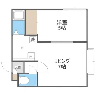 シャトル元町【205号室】の間取り