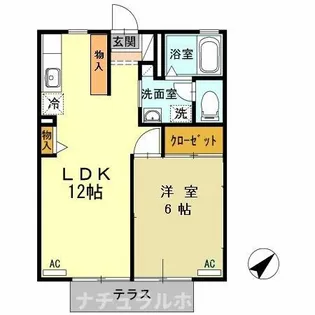 リバーサイド向山【2階】の間取り
