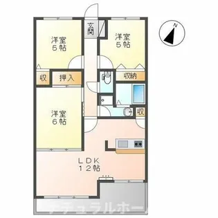 シャンテクール春日【306号室】の間取り