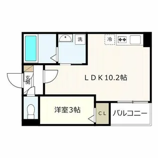 Jack hanazono Ⅰ【1階】の間取り