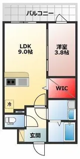 サザンクレスト高師浜【4階】の間取り