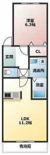 スプリング・ベル【2階】の間取り