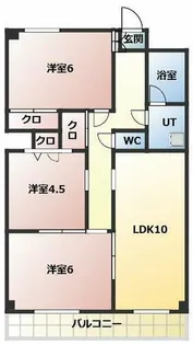 ハイツ・ソレアード【2階】の間取り