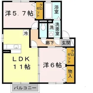 サンセールN【1階】の間取り