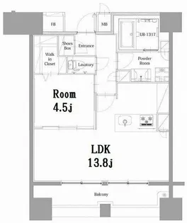 エンクレスト呉服町【10階】の間取り
